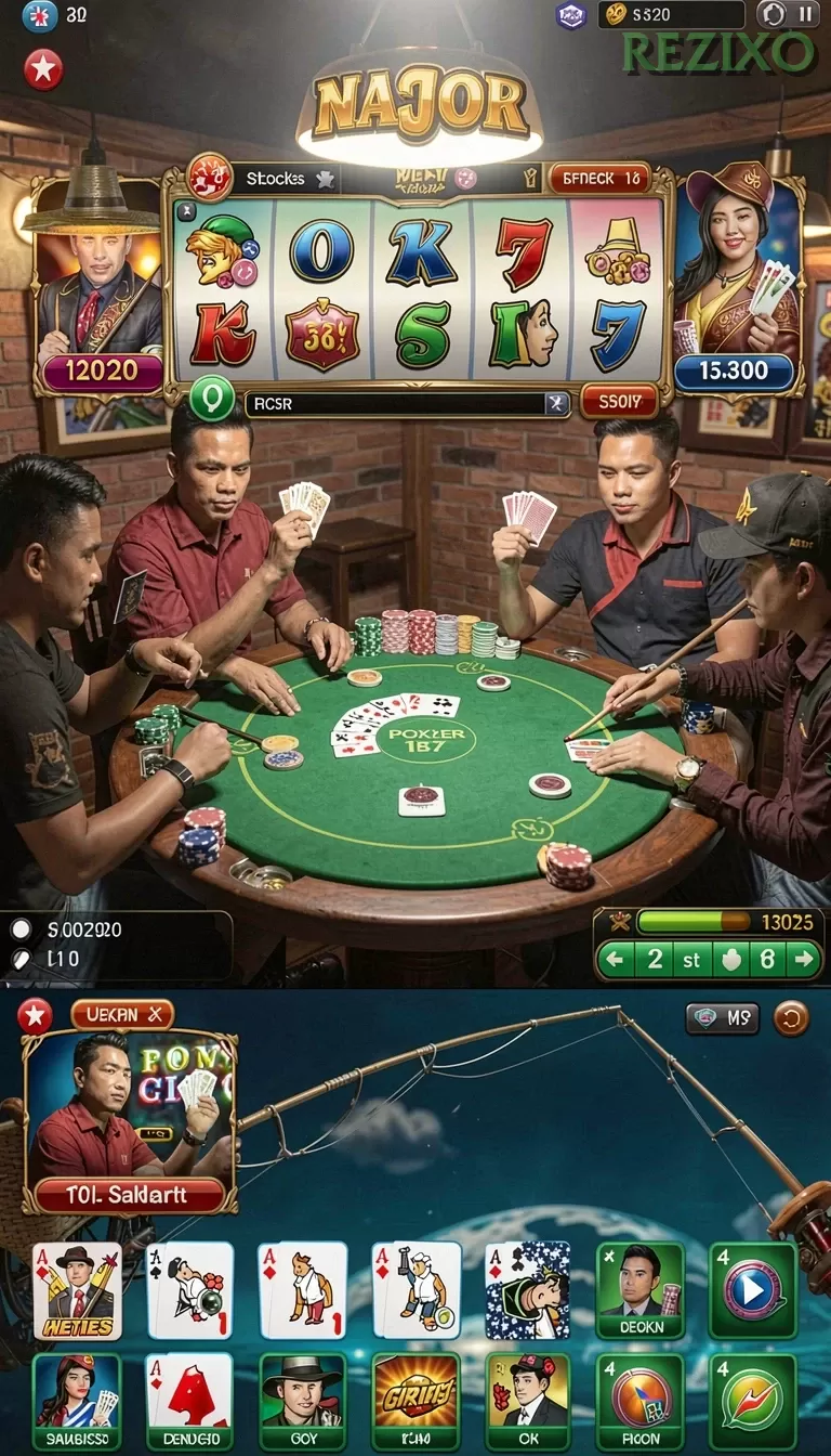 Cuplikan layar 8888 — menu navigasi